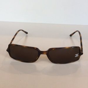 Chanel Rectangular Sunglasses Rhinestone